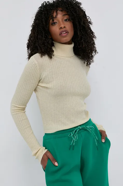 Μάλλινο πουλόβερ Miss Sixty γυναικείo, χρώμα: κρεμ
