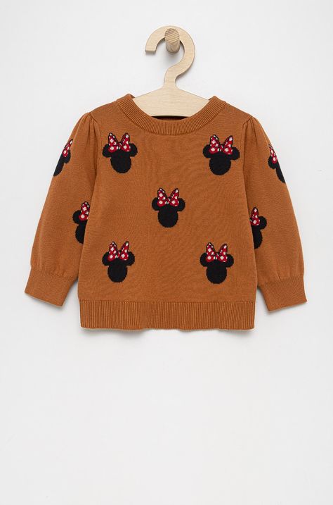 Dječji pamučni pulover GAP x Disney