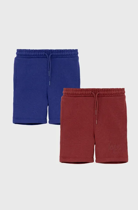 Otroške bombažne kratke hlače Hype mornarsko modra barva