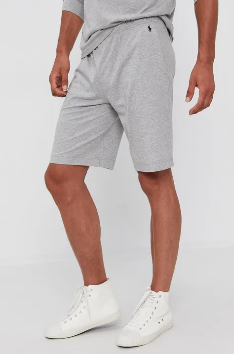 Kratke hlače Polo Ralph Lauren za muškarce, boja: siva