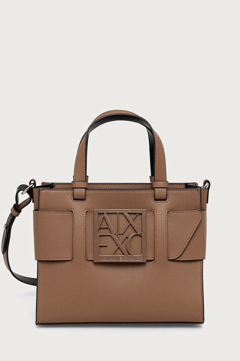 Armani Exchange torebka damska z imitacji skóry beżowa 942690 0A874