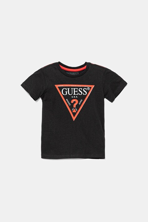Guess Tricou copii culoarea negru, melanj
