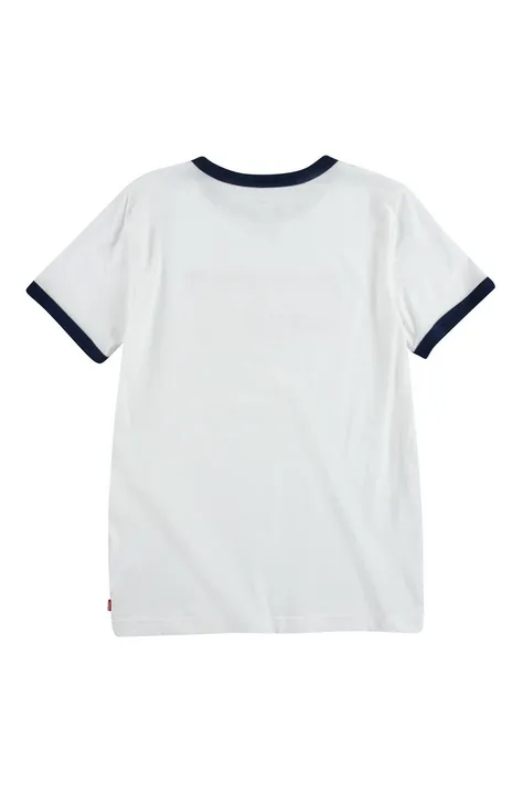 Детска тениска Levi's в бяло с принт