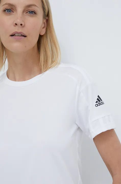Majica kratkih rukava adidas Performance GN5759 za žene, boja: bijela
