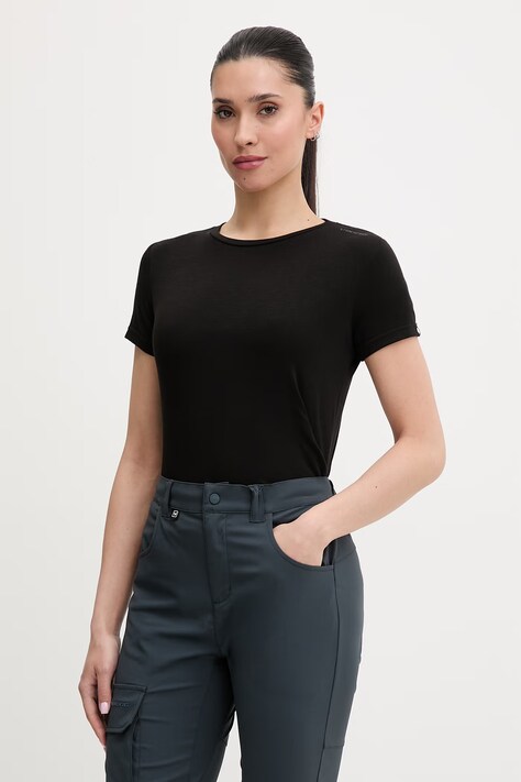 Viking T-shirt trekkingowy damski Lenta Bamboo czarny 500/22/5540