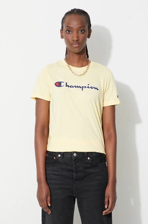 Champion cotton t-shirt black color