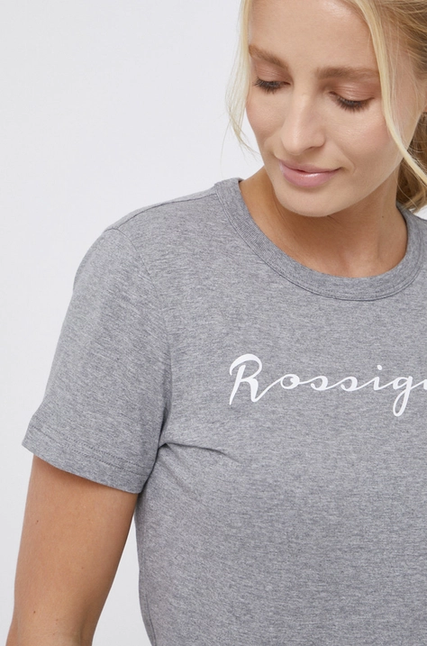 Rossignol T-shirt bawełniany kolor szary RLKWY05