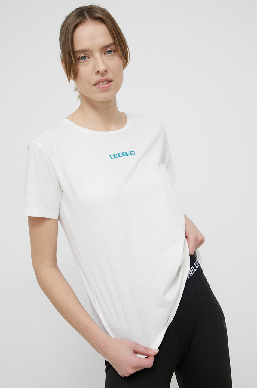 Burton T-shirt bawełniany kolor biały