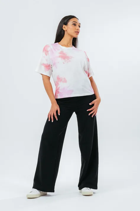 Majica kratkih rukava Hype za žene, boja: ružičasta