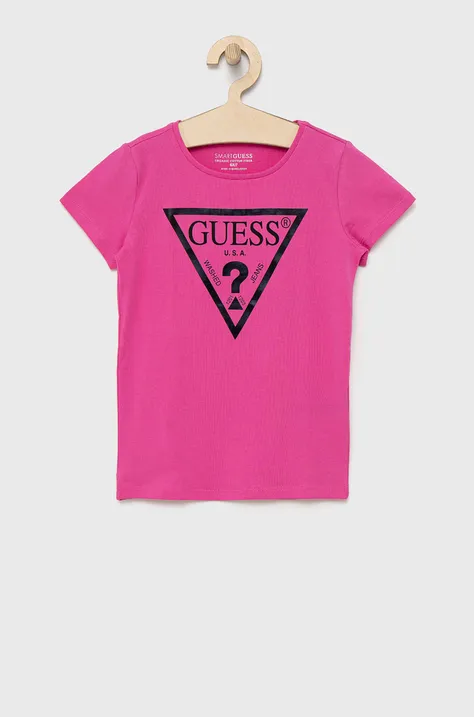 Guess - Παιδικό βαμβακερό μπλουζάκι