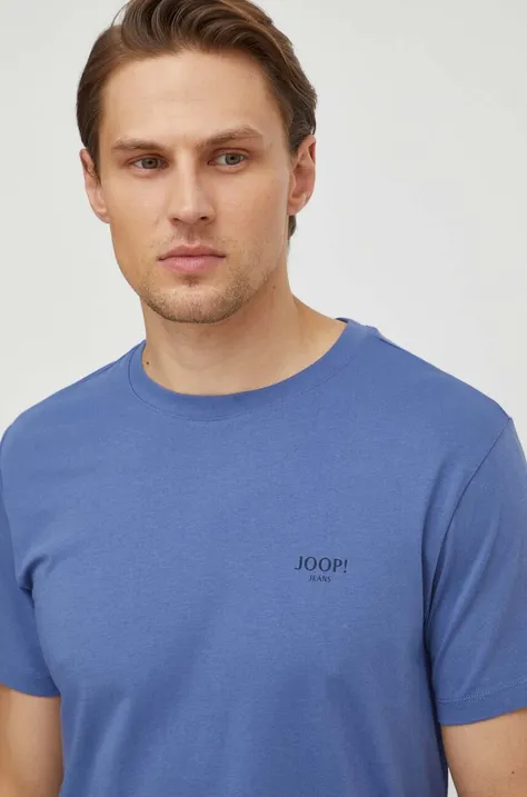 Памучна тениска Joop! Alphis в синьо с изчистен дизайн 3002774610011150