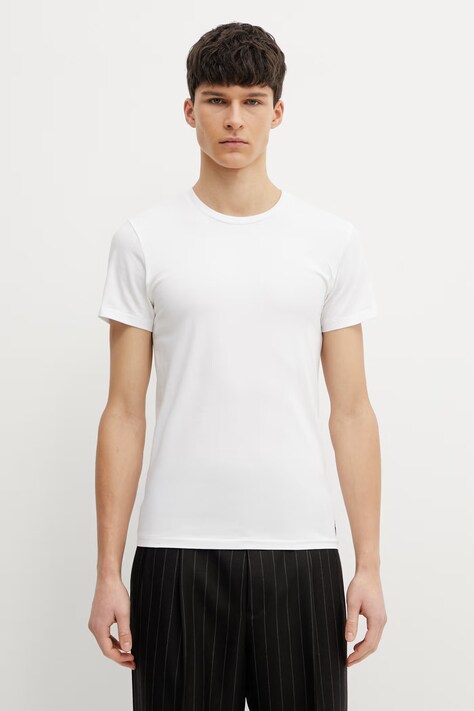 Футболка Polo Ralph Lauren (2-pack) мужская цвет белый гладкий