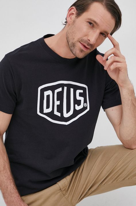 Bombažen t-shirt Deus Ex Machina