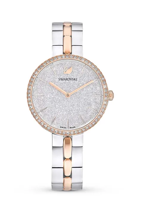 Swarovski zegarek Cosmopolitan damski kolor srebrny