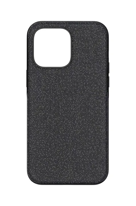 Чохол на телефон Swarovski iPhone 14 Pro Max колір чорний
