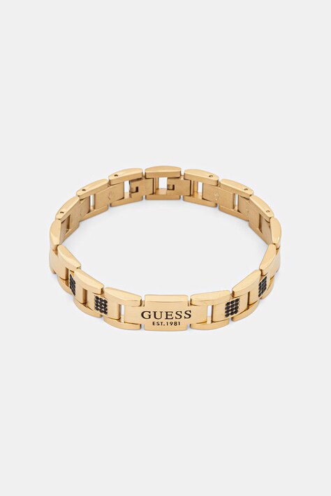 Guess bransoletka męska ze stali nierdzewnej z kryształem JUMB01 342JW