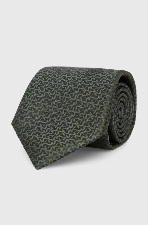 Μεταξωτή γραβάτα Michael Kors χρώμα: μαύρο