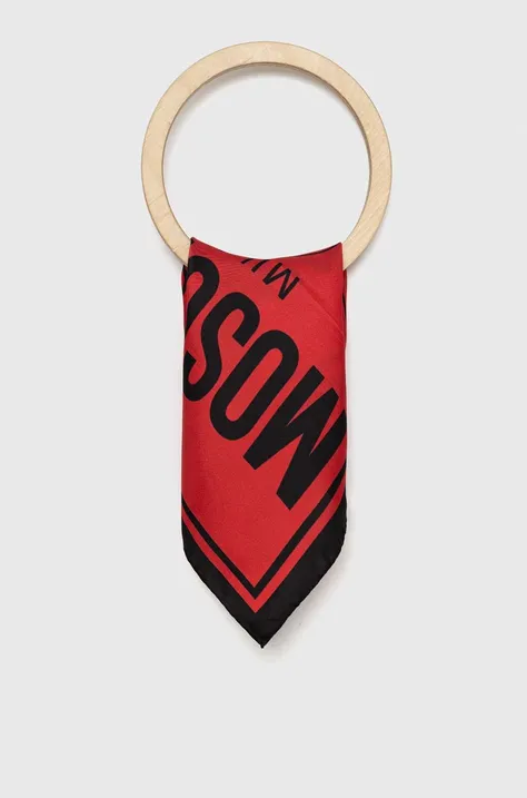Μεταξωτό μαντήλι τσέπης Moschino x Smiley χρώμα: κόκκινο