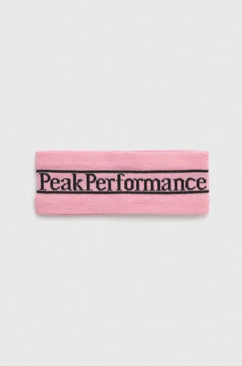 Peak Performance opaska na głowę Pow kolor różowy