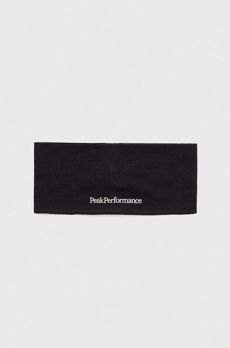 Naglavni trak Peak Performance Progress črna barva
