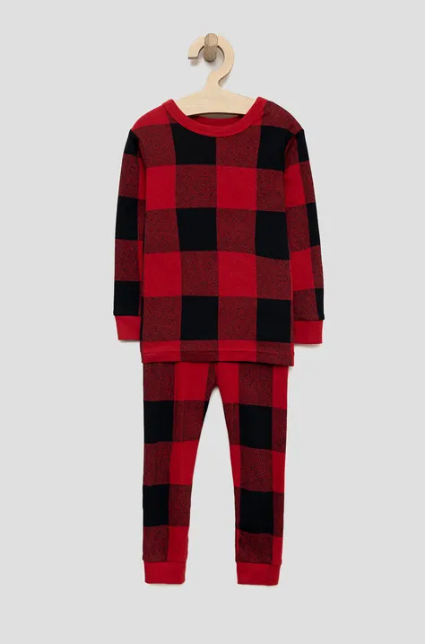 GAP pijamale de bumbac pentru copii culoarea rosu, modelator