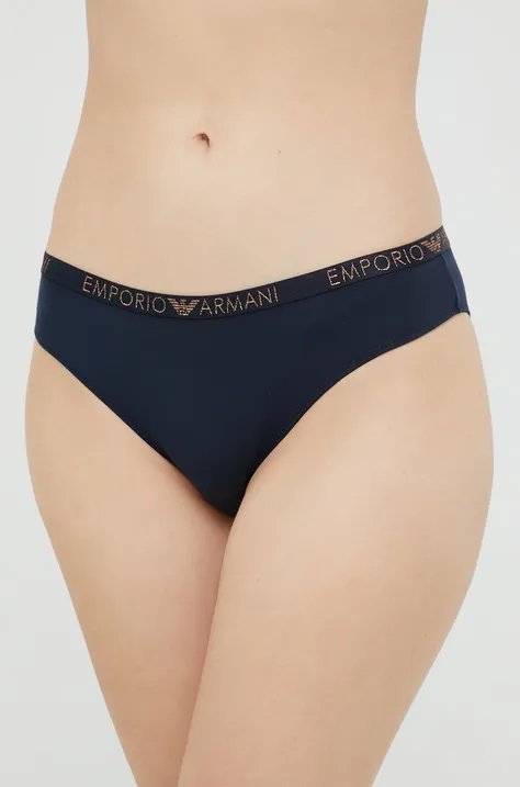 Emporio Armani Underwear figi (2-pack) kolor granatowy
