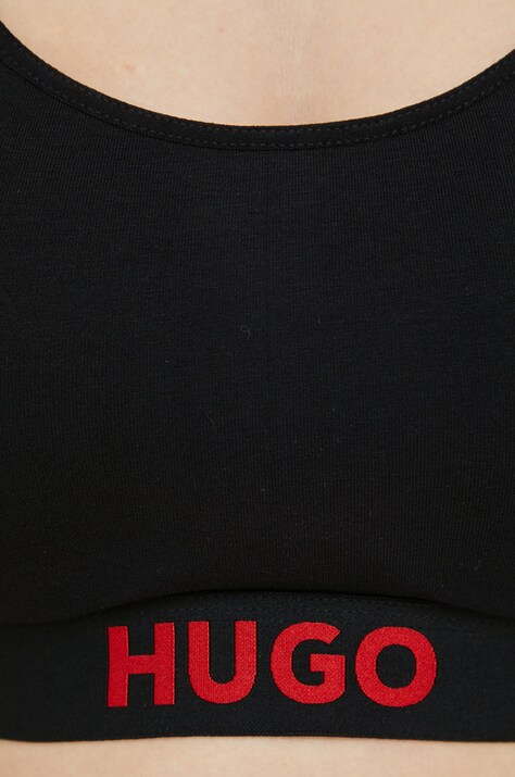 Бюстгальтер HUGO BRALETTE PADDED SPORTY LOGO — AW22-BID05K, чорний — фото 4