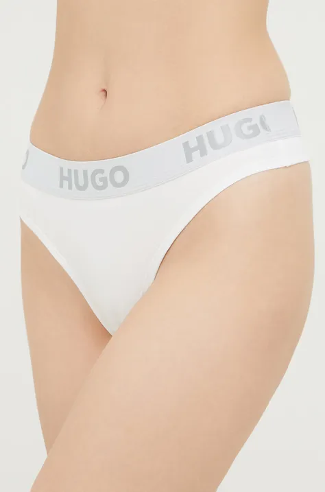 Στρινγκ HUGO χρώμα: άσπρο