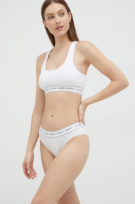 Podprsenka Guess bílá barva, O97C01 KBBU1