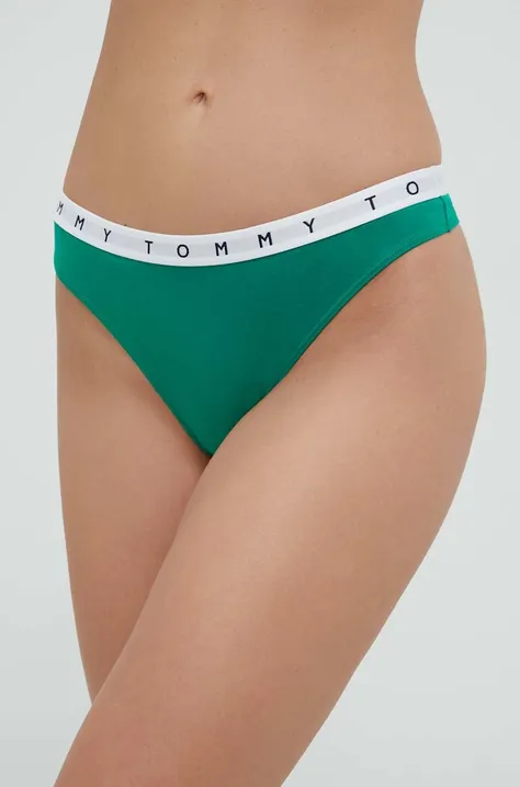 Tommy Hilfiger στρινγκ (3-pack) χρώμα: πράσινο