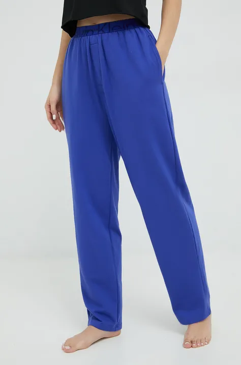 Calvin Klein Underwear pantaloni de pijama femei, culoarea albastru marin