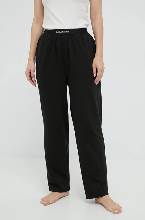 Calvin Klein Underwear pantaloni de pijama femei, culoarea negru