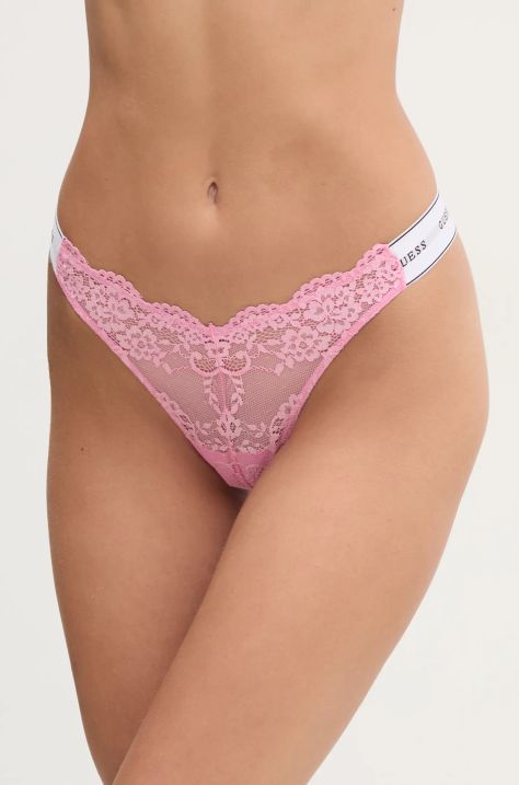 Guess tanga BELLE culoarea roz, O3RE08 KBBT0