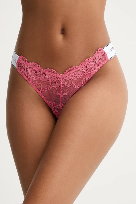 Tanga Guess BELLE modrá barva, O3RE08 KBBT0