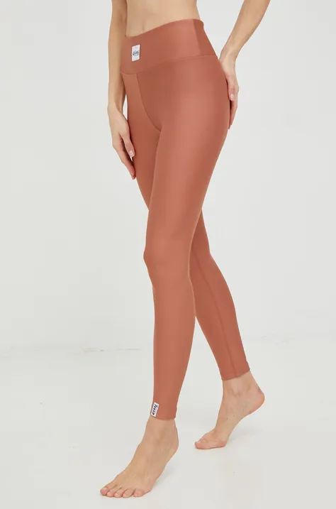 Eivy legginsy funkcyjne Icecold kolor brązowy