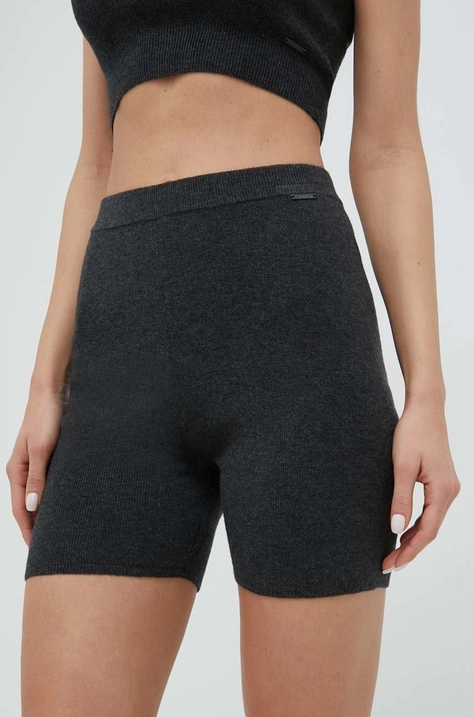 Calvin Klein Underwear gyapjú rövidnadrág otthoni viseletre szürke