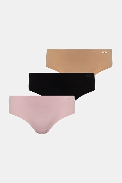 Kalhotky Dkny 3-pack černá barva