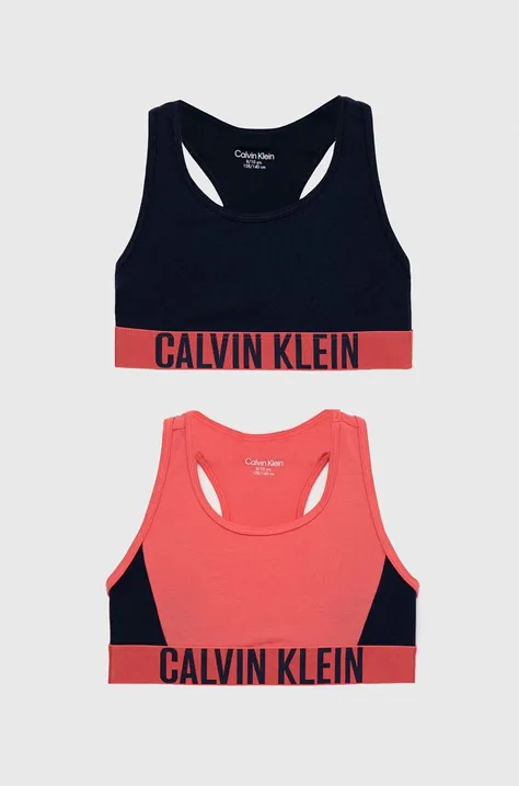 Παιδικό σουτιέν Calvin Klein Underwear 2-pack χρώμα: ναυτικό μπλε