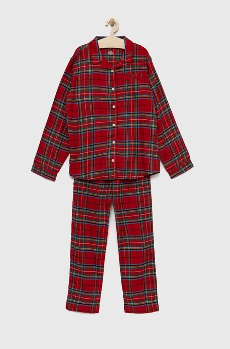 Детская пижама GAP цвет красный узор