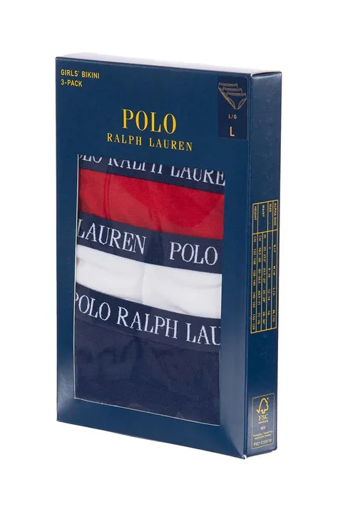 Дитячі труси Polo Ralph Lauren 3-pack колір синій