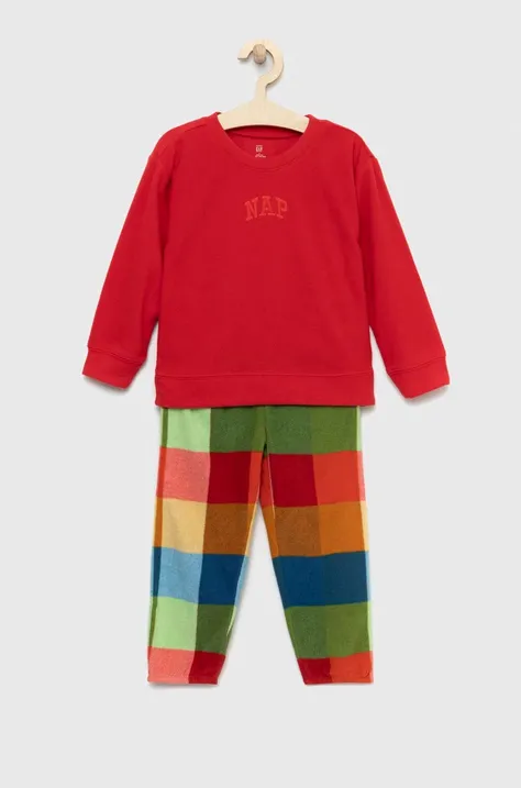 Παιδική πιτζάμα GAP χρώμα: κόκκινο