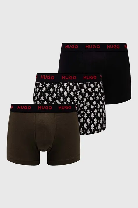 HUGO boxeralsó 3 db piros, férfi