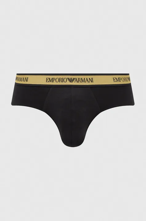 Emporio Armani Underwear slipy (2-pack) męskie kolor czarny