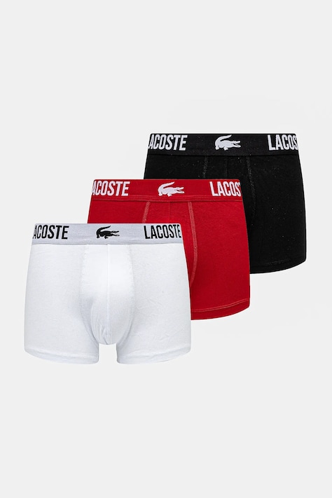 Lacoste Boksarice Lacoste 3-pack moške, rdeča barva, 5H3321