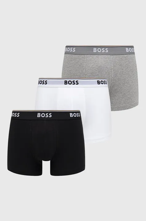 BOSS bokserki 3 - pack męskie kolor biały