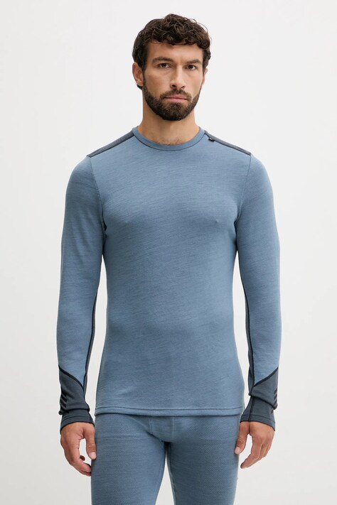 Helly Hansen longsleeve funkcyjny wełniany LIFA MERINO kolor niebieski 49364