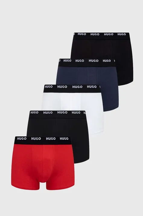 HUGO bokserki 5-pack męskie kolor czarny