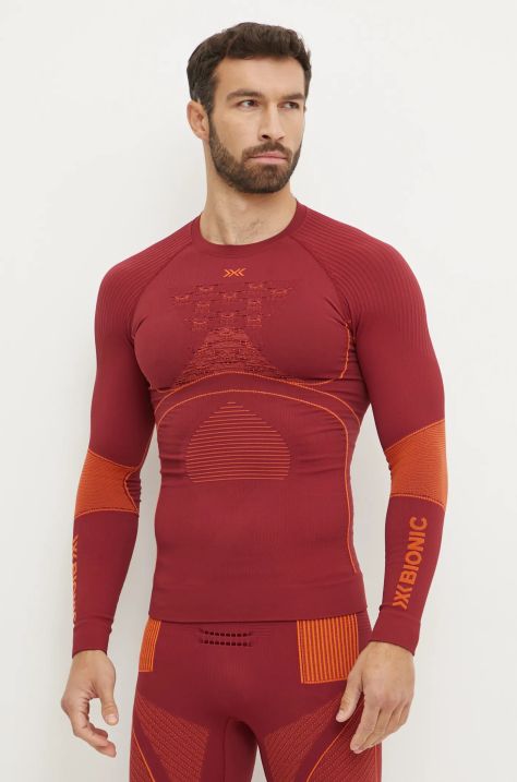 X-Bionic longsleeve funcțional Energy Accumulator 4.0 culoarea bordo, WT06W19M