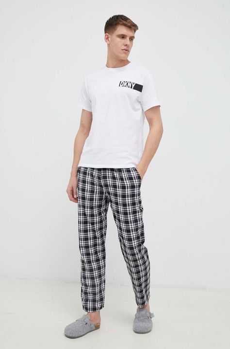Βαμβακερό παντελόνι πιτζάμα Dkny