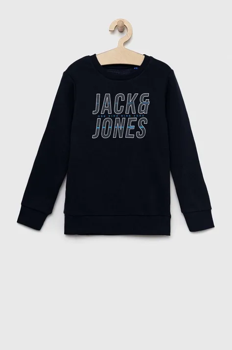 Jack & Jones bluza dziecięca kolor granatowy z nadrukiem